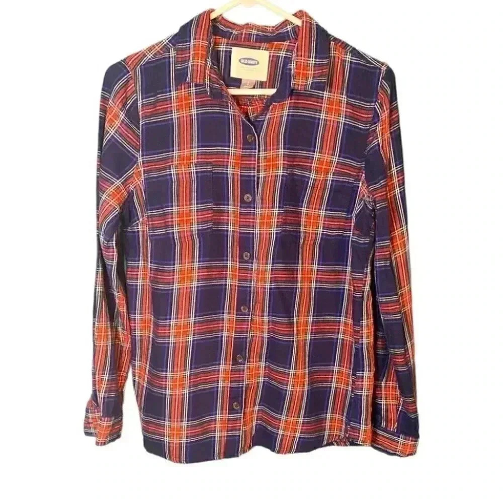 Old Navy Plaid Button Down Shirt